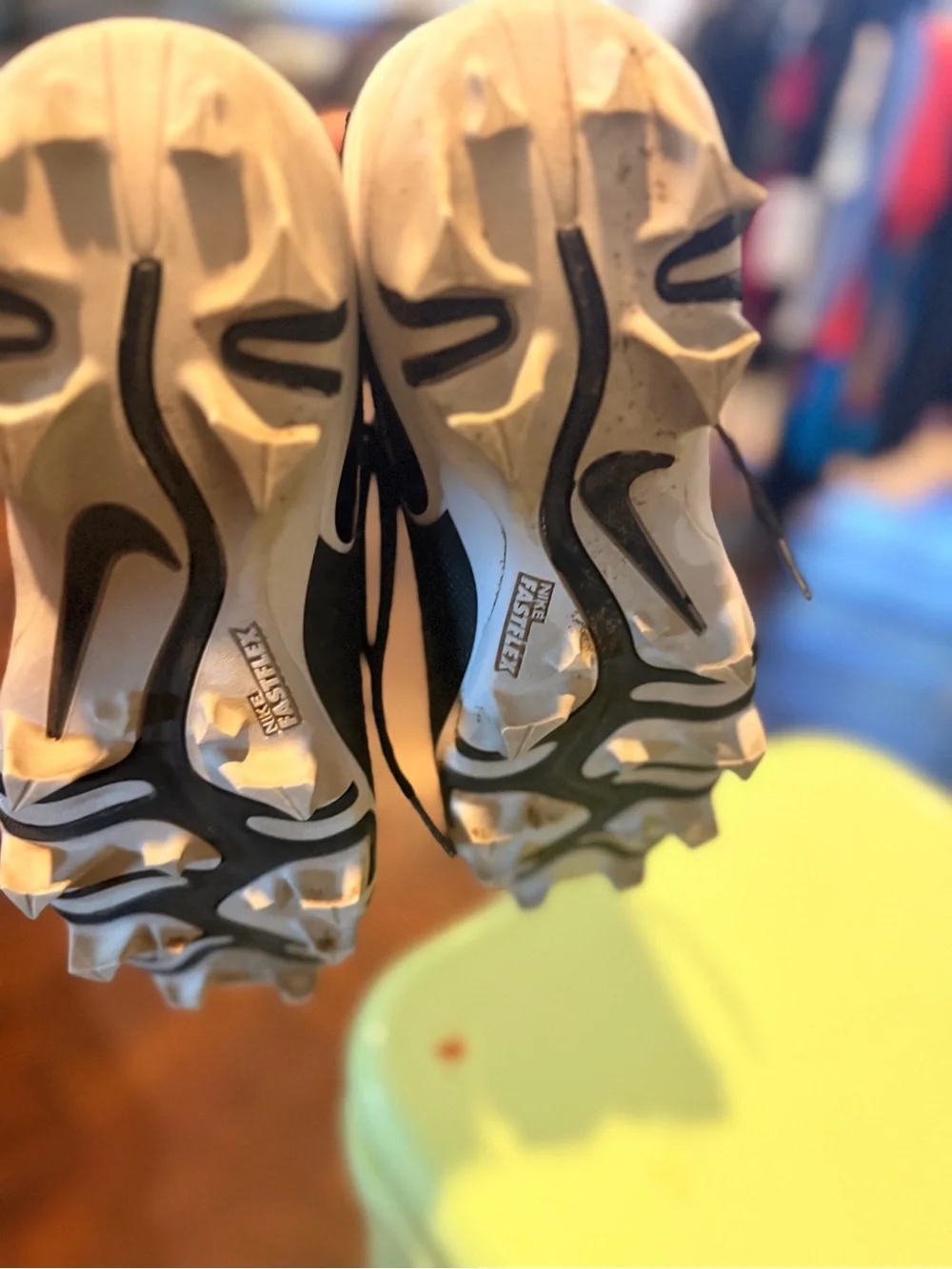 Nike Black & White Vapor Football Cleats